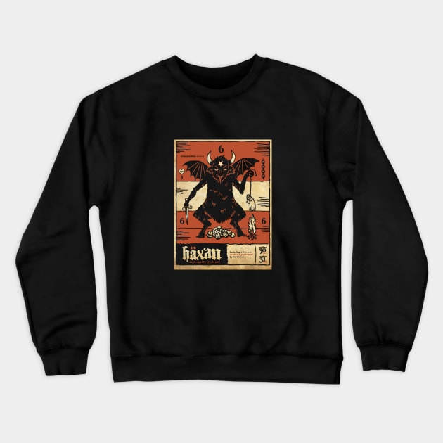 HAXAN : Witchcraft Through The Ages (1922) Crewneck Sweatshirt by The Curious Cabinet